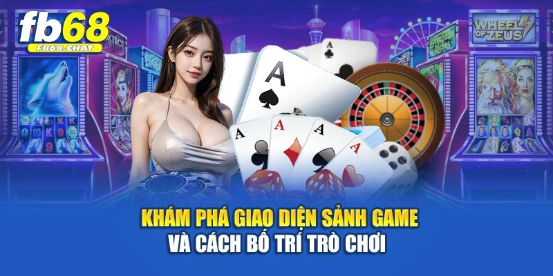 Khám phá giao diện sảnh game và cách bố trí trò chơi